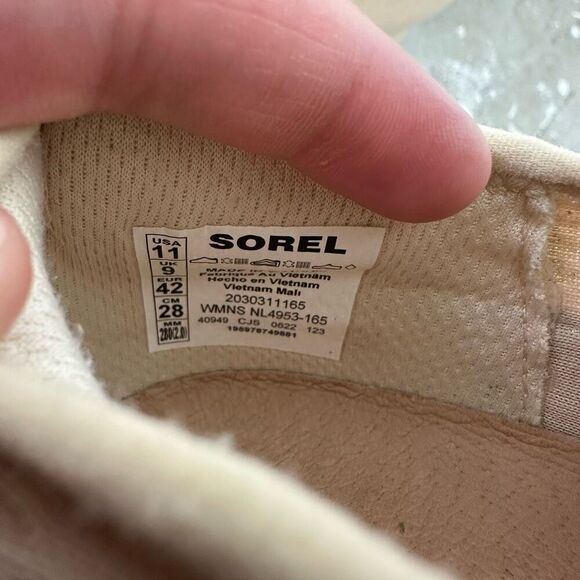 Sorel Women's Kinetic™ Impact II Lace Sneaker Bleached Ceramic / Endive - Picture 8 of 15